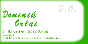 dominik orlai business card